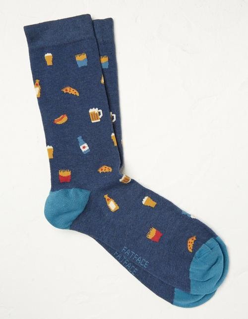 Mens One Pack Bar Snack Socks