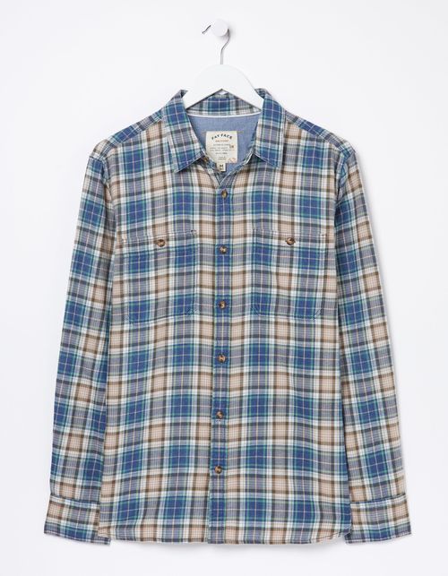 Mens Tyne Indigo Check Shirt