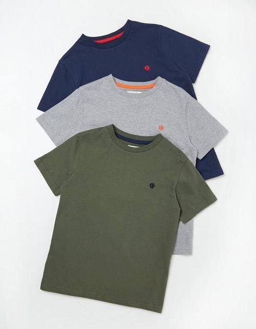 Three Pack Short Sleeve...