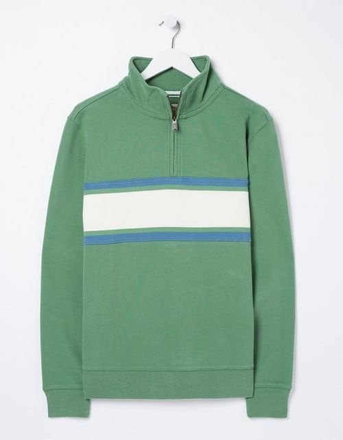 Mens Fowey Stripe Half Neck...