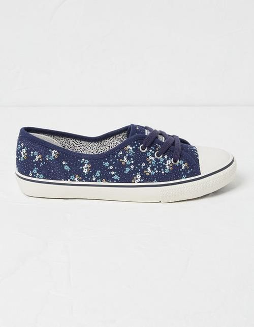 Floral Print Ballet Trainers