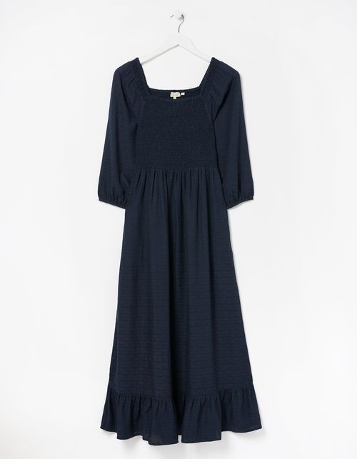 Adele Shirred Midi Dress