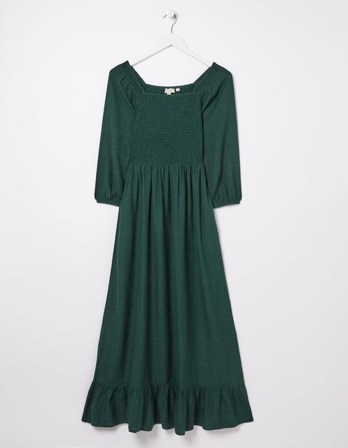 Adele Shirred Midi Dress