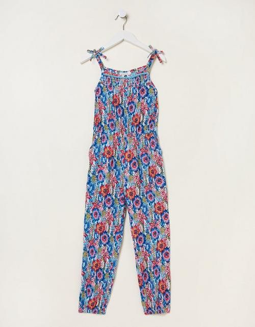 Tropical Print Jumpsuit