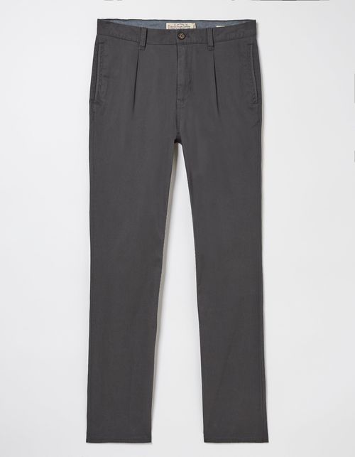 Mens Pleated Chino Trousers