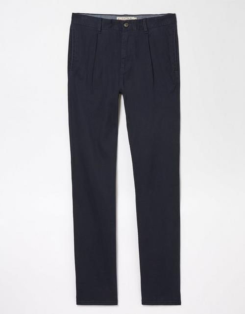 Mens Pleated Chino Trousers