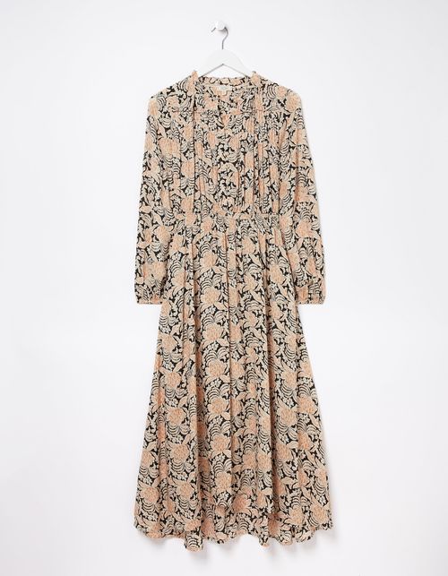 Beth Damask Floral Maxi Dress