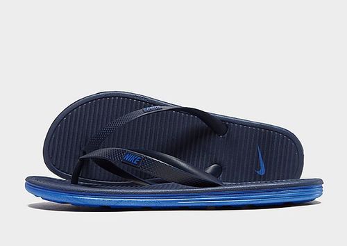 gene Calendario Burlas Nike Solarsoft II Flip Flops - Midnight Navy - Mens | Compare | Brent Cross