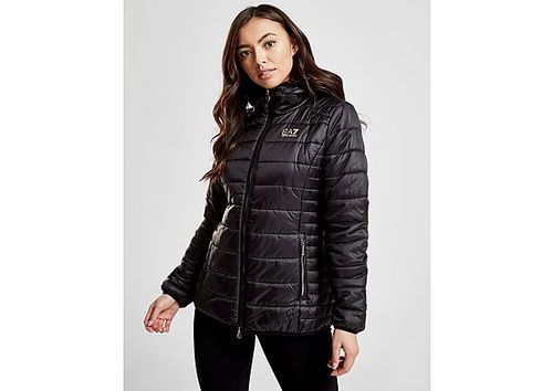 Dislocatie storting Prehistorisch Emporio Armani EA7 Logo Jacket - Black - Womens | Compare | Brent Cross