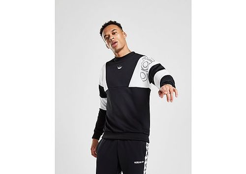 adidas Originals Spirit Poly Crew Sweatshirt - Black - Mens | Compare Shopping Centre