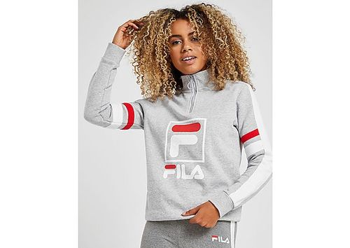 Fila Stripe Sleeve 1/4 Zip Sweatshirt - Grey Marl - Compare | Union Square Aberdeen Shopping Centre