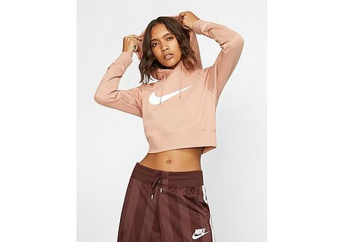 Nike Nike Sportswear Swoosh Women's Cropped French Terry Hoodie - Rose Gold | Compare | Highcross Centre Leicester