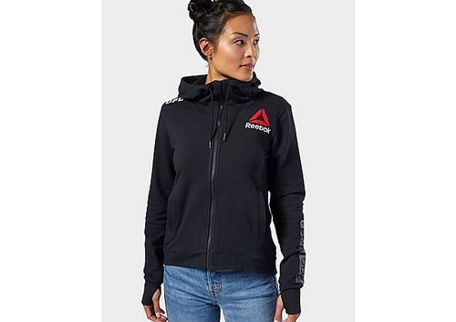 Reebok UFC Fight Night Blank Hoodie Black - Womens | | Union Square Aberdeen Shopping Centre