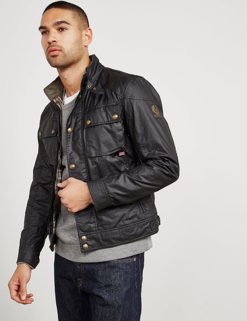 Mens Belstaff Racemaster Jacket Black, Black | Compare | Bluewater