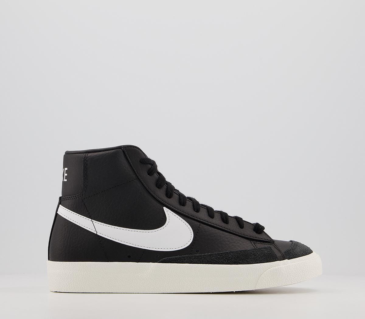 nike blazer mid black sail