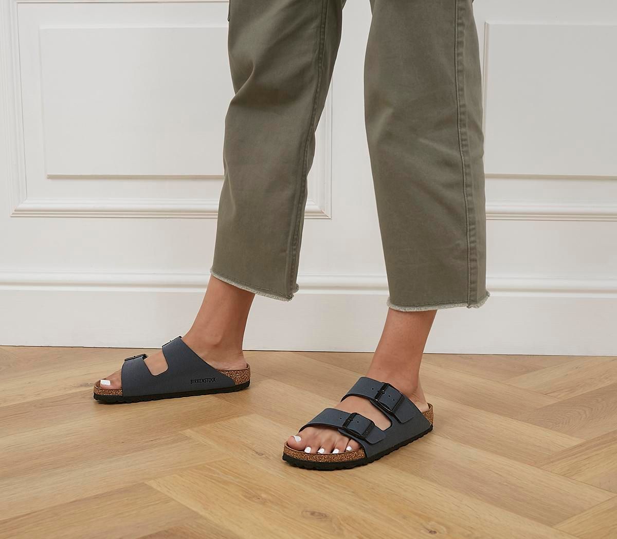 rubber two strap birkenstocks