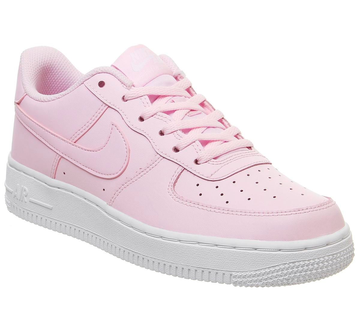 air force 1 trainers pink foam white metallic platinum