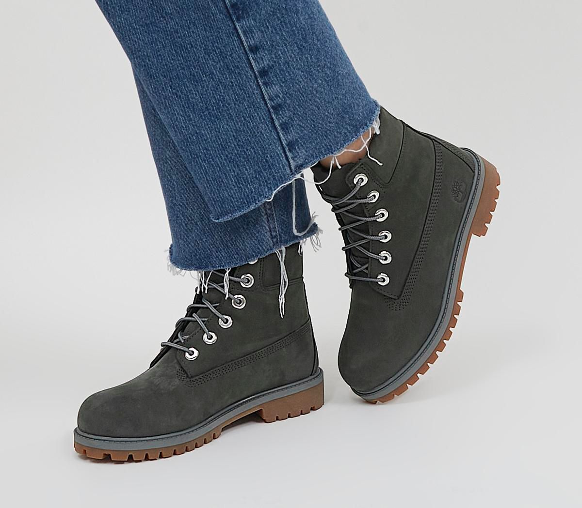 timberland slim premium 6 inch boot black rose gold rand