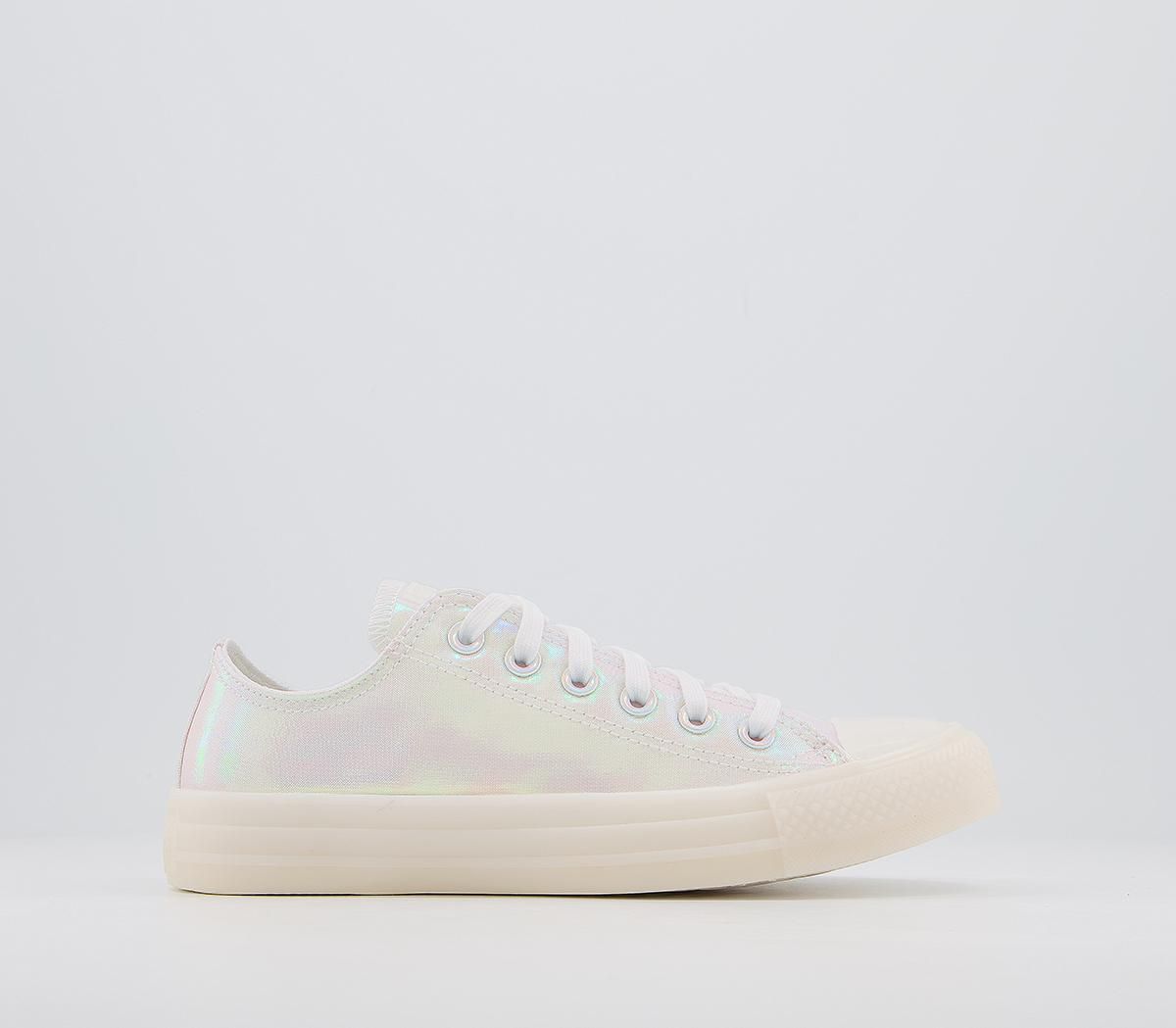 converse converse all star low trainers egret white rainbow exclusive