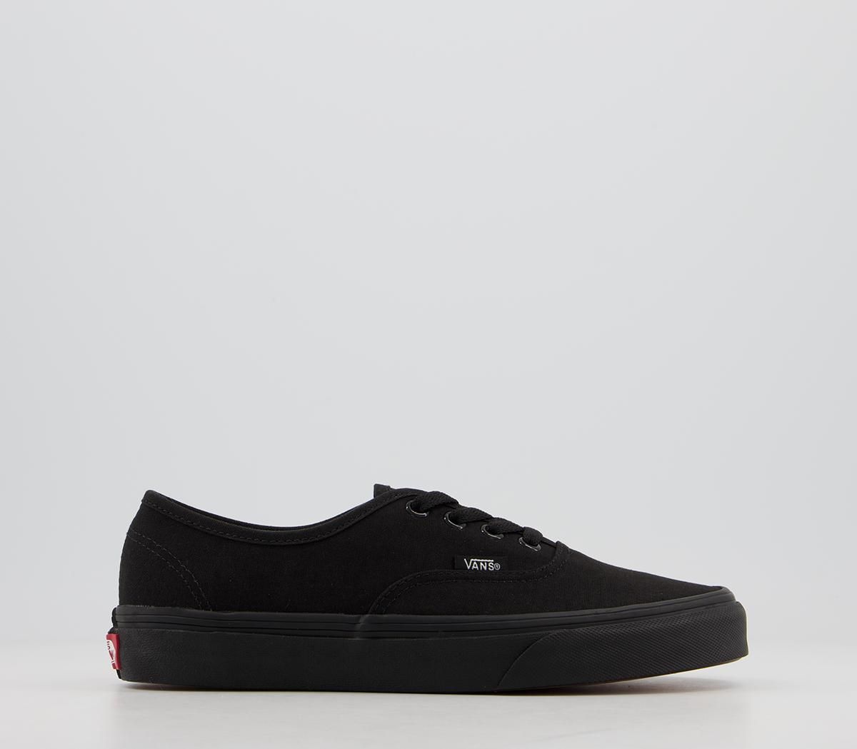 vans authentic black mono