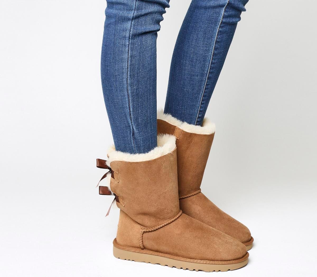 ugg mini bailey bow oyster