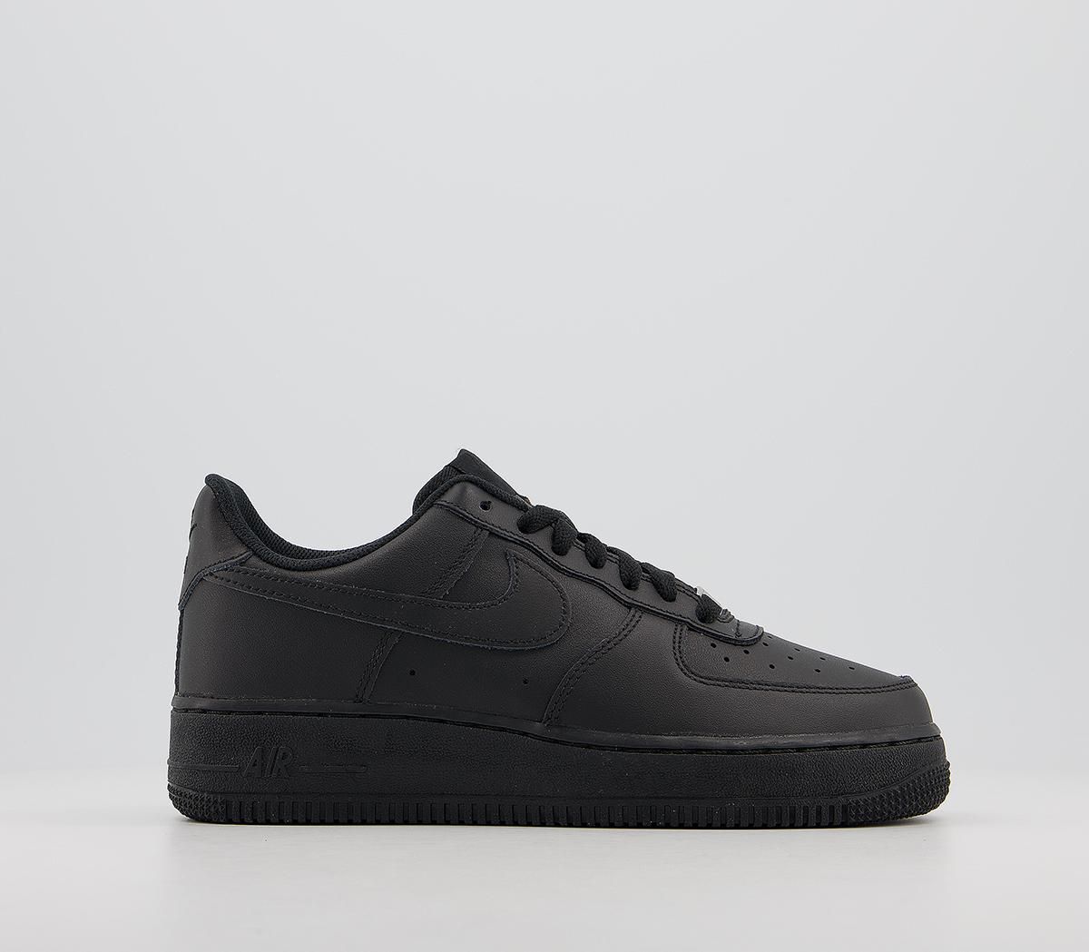 air force 1 07 trainers black black summit white light cream