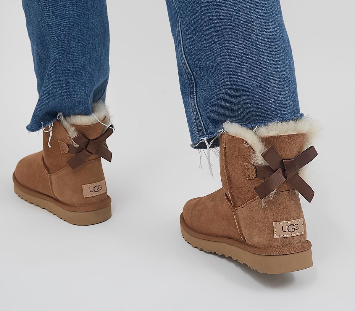 ugg mini bailey bow navy