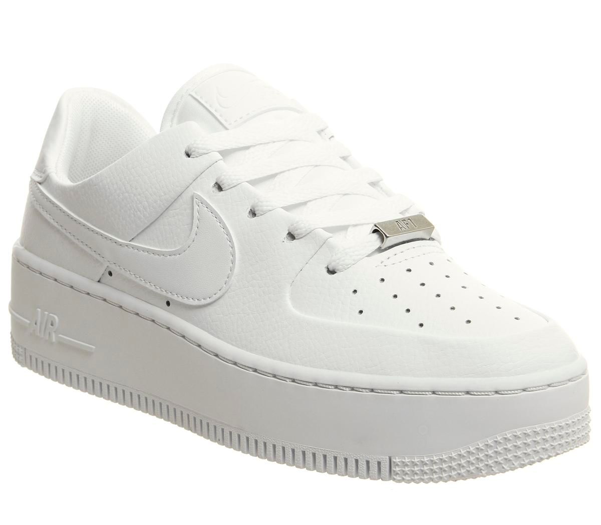 nike air force 1 sage trainers phantom white irridescent