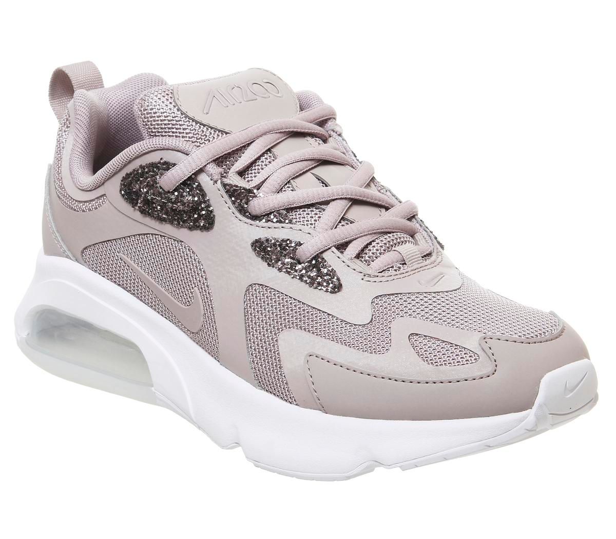 air max 200 trainers pumice pumice glitter white