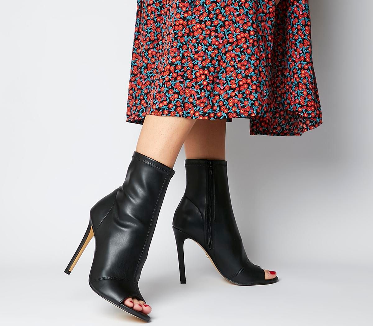 office peep toe boots