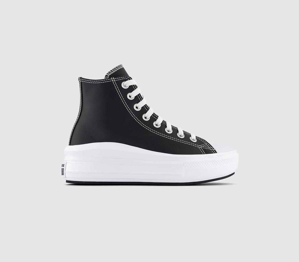 Converse All Star Move Trainers BLACK WHITE LTHR | £79.99 | Silverburn  Shopping Centre Glasgow