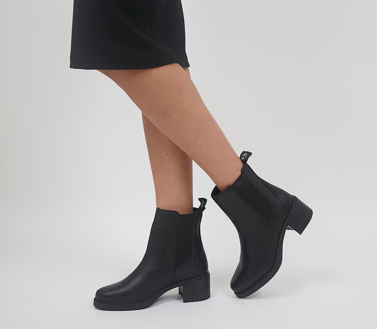Timberland Dalston Vibe Heeled Chelsea Boots BLACK Compare One