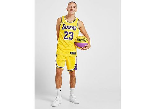 Yellow Nike NBA LA Lakers James #23 Jersey Junior