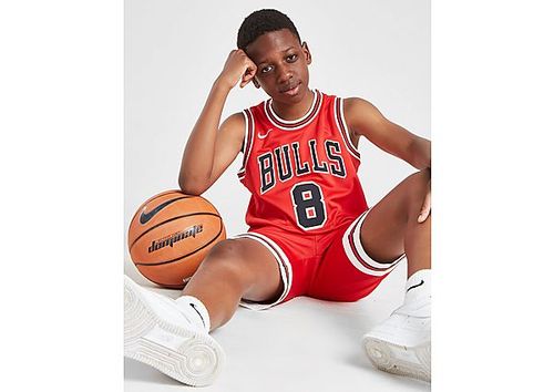 Red Nike NBA Chicago Bulls Shorts Junior