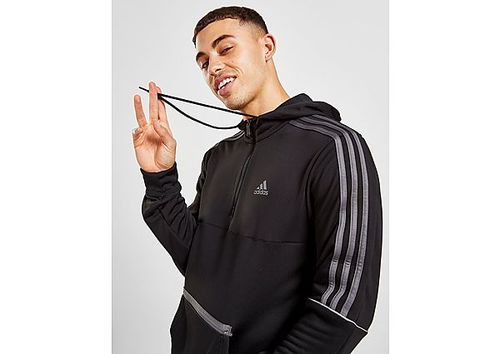 adidas Match 1/2 Zip Hoodie - Grey - Mens Union Square Aberdeen Shopping Centre