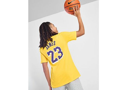 Nike NBA Los Angeles Lakers James #23 Jersey Junior - Yellow - Kids, Compare