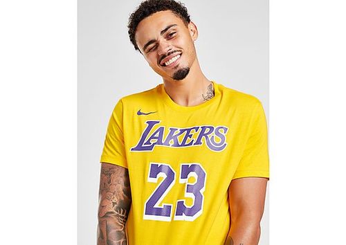 Yellow Nike NBA LA Lakers James #23 Jersey Junior