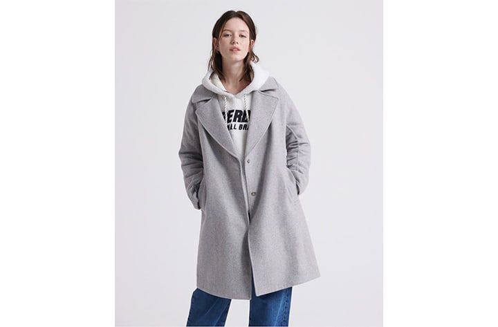 Superdry mina wool coat store
