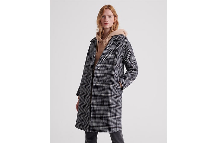 Superdry mina store wool coat