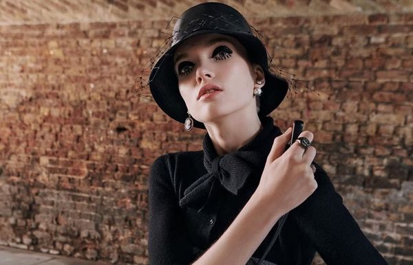 Black Dior Bucket Hat