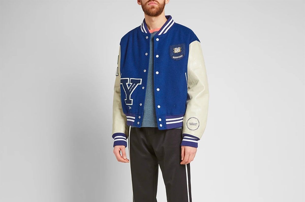 Calvin klein 205w39nyc varsity jacket store