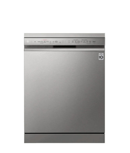 LG TrueSteam™ QuadWash™ DF222FPS Freestanding Dishwasher - Shiny Steel
