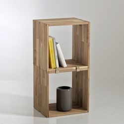 Edgar (Set of 2) Solid Oak Storage Shelves