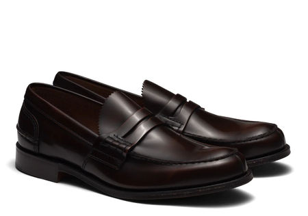 Tunbridge Bookbinder Fumè Penny Loafer Ebony