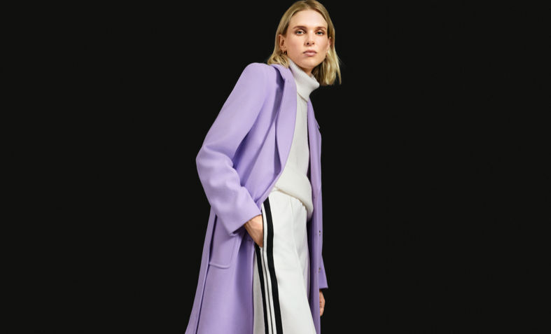 Purple store coat m&s