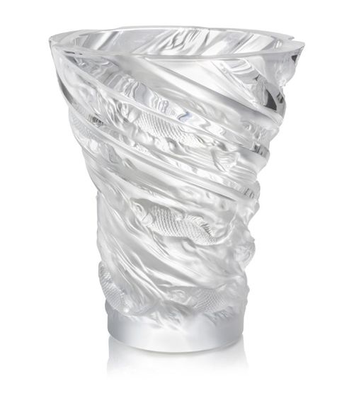 Lalique Koi Fish Vase (35Cm)