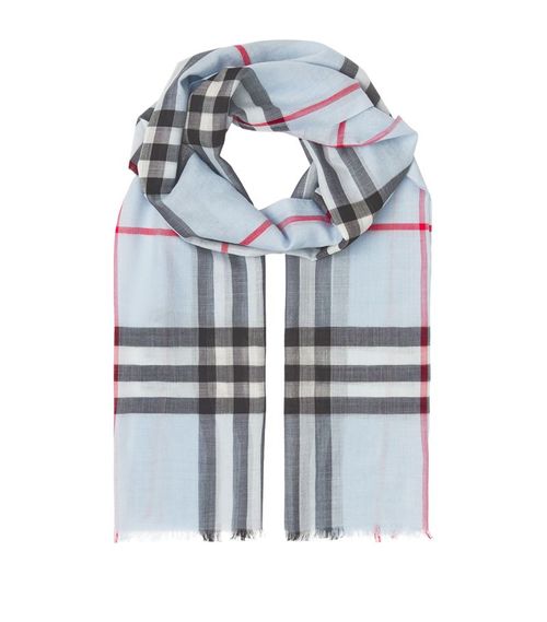 Burberry Wool-Silk Check Scarf