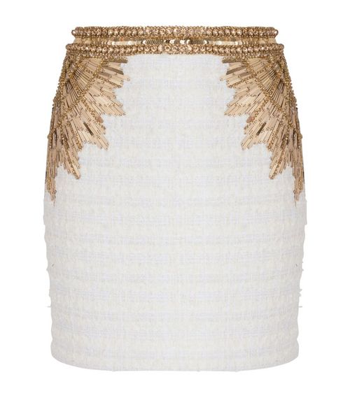 Balmain Embellished Mini Skirt