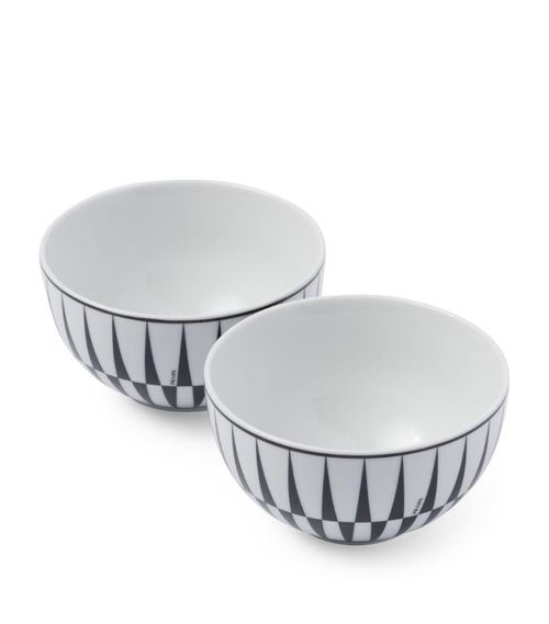 Prada Set Of 2 Stripes Cereal Bowls (12Cm)