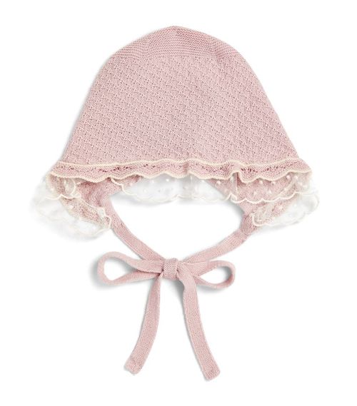 Paz Rodriguez Lace-Trim Bonnet